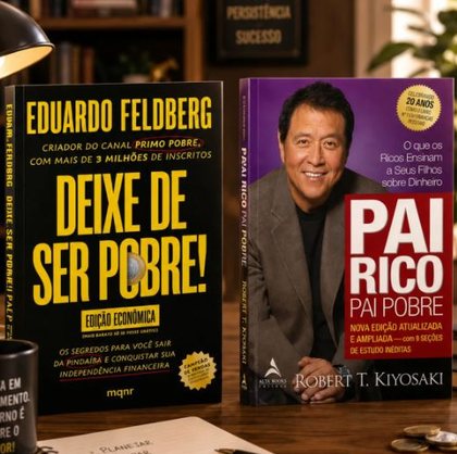 Capa do livro Kit: Deixe de Ser Pobre + Pai Rico, Pai Pobre